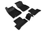 3D коврики в салон черные Sotra 3D LUX для Mercedes-benz A-class (2018-2024)